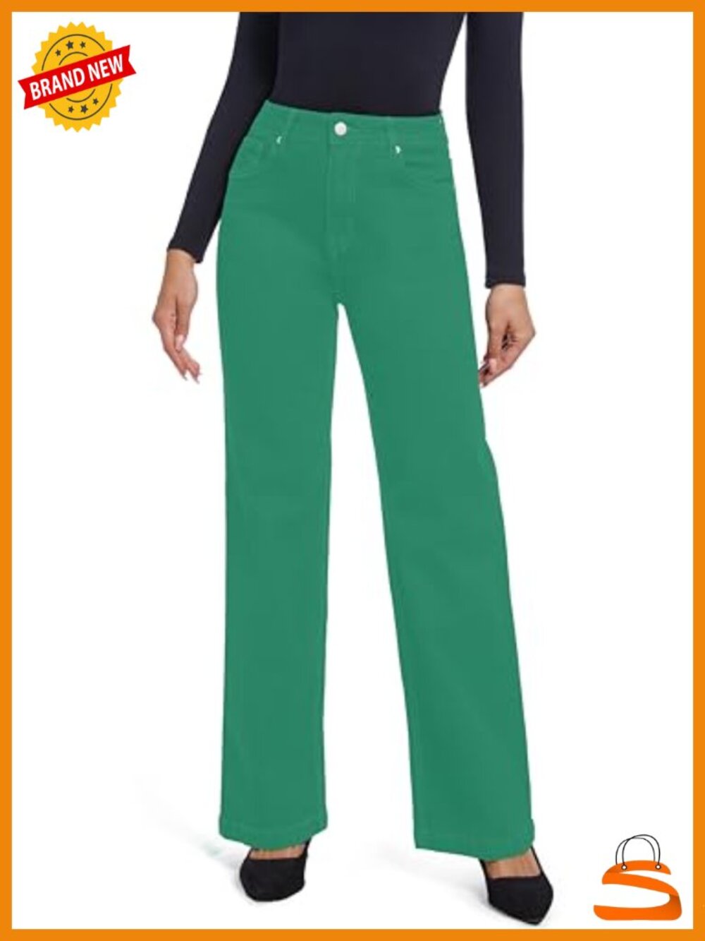 High Waisted Straight Leg Stretch Jeans Mom Jeans